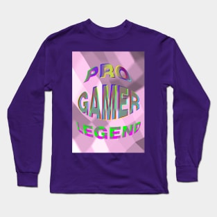 PINK AND PURPLE GAMER LEGEND Long Sleeve T-Shirt